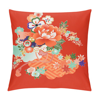 Personality  Vintage Japanese Kimono Designs Pillow Covers