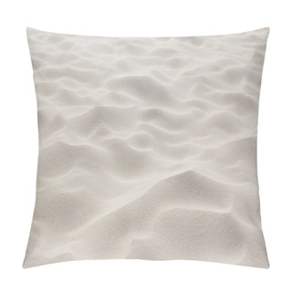 Personality  White Beach Sand Background Pillow Covers