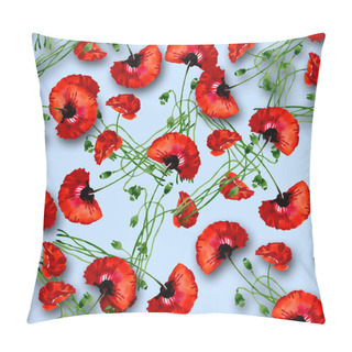 Personality  Poppies Pattern Pillow Covers