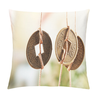 Personality  Feng Shui Coins Pillow Covers