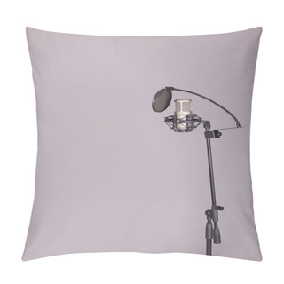 Personality  Studio Microphone In A Sound Recording Studio Pillow Covers