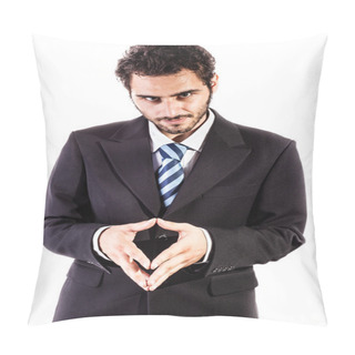 Personality  Evil Businessman Pillow Covers