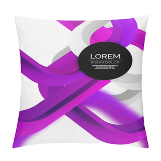 Personality  3d Overlapping Squares Abstract Background Pillow Covers
