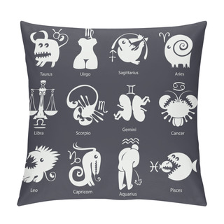 Personality  Zodiac Sign Set Pillow Covers