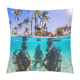 Personality  Underwater Scuba Diving Pillow Covers