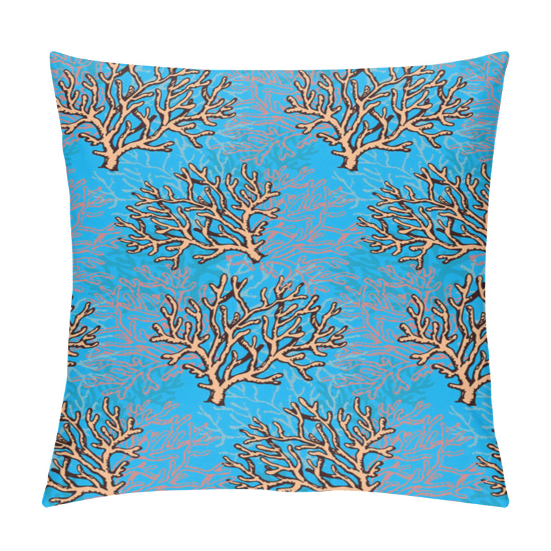 Personality  Coral. Vector Drawing Pillow Covers