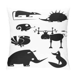Personality  Vector Original Art Animal Silhouettes Pillow Covers