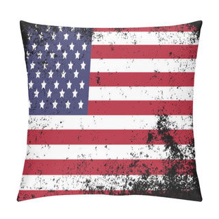 Personality  Grunge Flag Pillow Covers