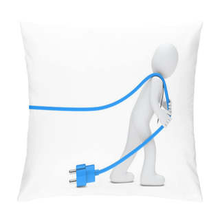 Personality  Man Draws A Cable Pillow Covers