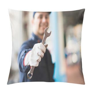 Personality  Mechanic Holding Wrench Pillow Covers