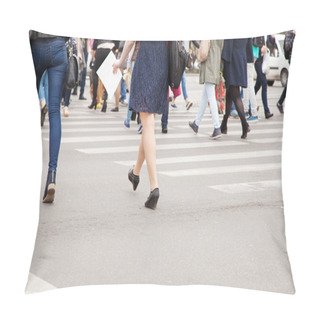 Personality  Pedestrians On A Pedestrian Crossing Pillow Covers
