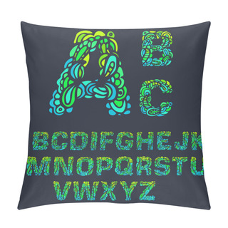 Personality  Colorful Letters Of The Alphabet Pillow Covers