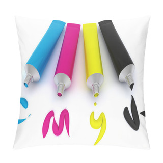 Personality  Color Tubes CMYK Pillow Covers