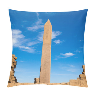 Personality  Obelisk In The Temple Of Karnak Pillow Covers