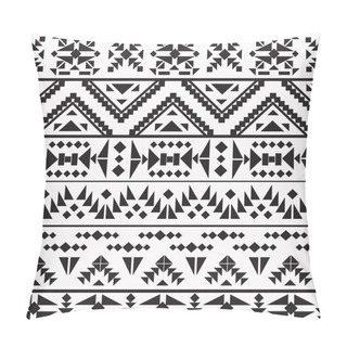 Personality  Seamless Black And White Aztec Pattern Pillow Covers