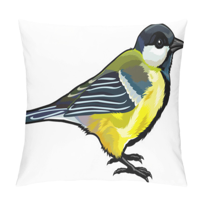 Personality  Great Titmouse Pillow Covers