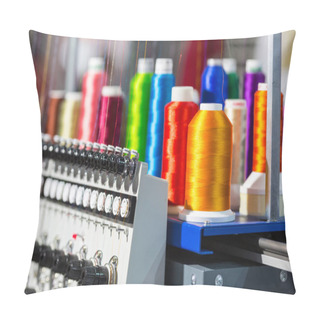 Personality  Spools Of Threads On Spinning Machine Pillow Covers