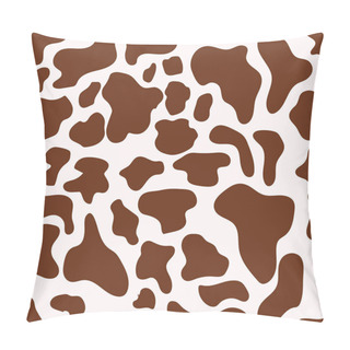 Personality  Vector Seamless Texture. Cow Spots. Trendy Background. Pillow Covers