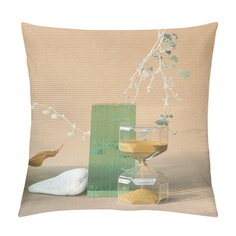 Personality  Geometry composition of glass, stone, dry flowers pillow covers