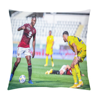 Personality  Soualiho Meite Of Torino FC During The Serie A 2020/21 Match Between Torino FC Vs Cagliari Calcio At The Stadio Olimpico Grande Torino, Turin, Italy On October 18, 2020 - Photo Fabrizio Carabelli /LM Pillow Covers