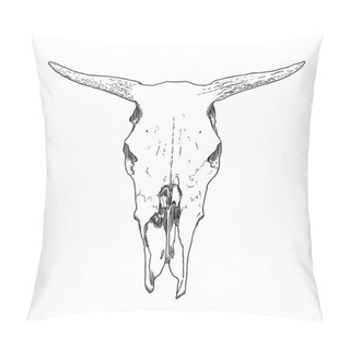 Personality  Cow Skull Pillow Covers