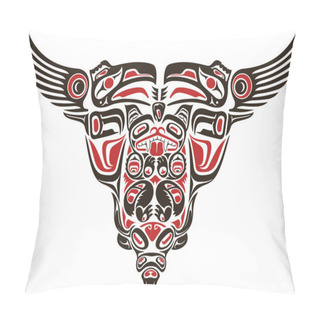 Personality  Haida Style Tattoo Design Pillow Covers