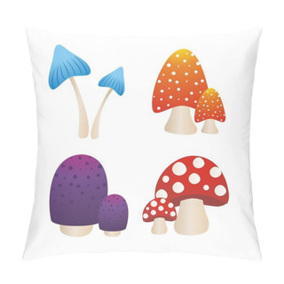 Personality  Colourfull Mushroom Pillow Covers