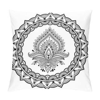 Personality  A Circular Pattern In The Form Of A Mandala.Henna Tattoo Flower Template In Indian Style. Ethnic  Floral Paisley - Lotus. Mehndi Style. Decorative Pattern In Oriental Style. Pillow Covers