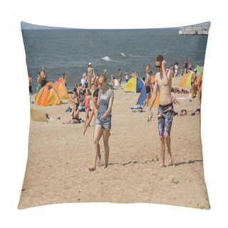 Personality  Summer On A Beach In A Palanga Pillow Covers
