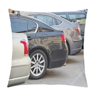 Personality  Parked Cars In A Parking Lot Pillow Covers