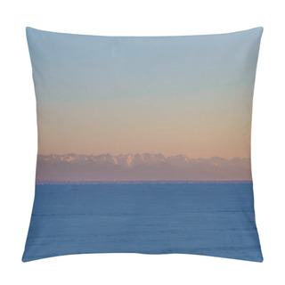 Personality  Beautiful Lake And Mountains In Fog At Sunrise, Baikal, Russia Pillow Covers