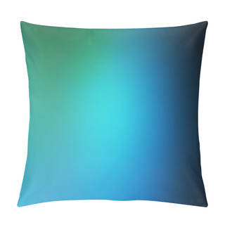 Personality  Raster Abstract Light Blue, Green Blurred Background, Smooth Gradient Texture Color, Shiny Bright Website Pattern, Banner Header Or Sidebar Graphic Art Image Pillow Covers