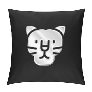 Personality  Black Panther Silver Plated Metallic Icon Pillow Covers