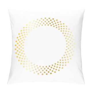 Personality  Golden Poka Dots Frame Pillow Covers