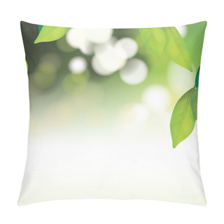 Personality  Spa Background With Leafs Pillow Covers