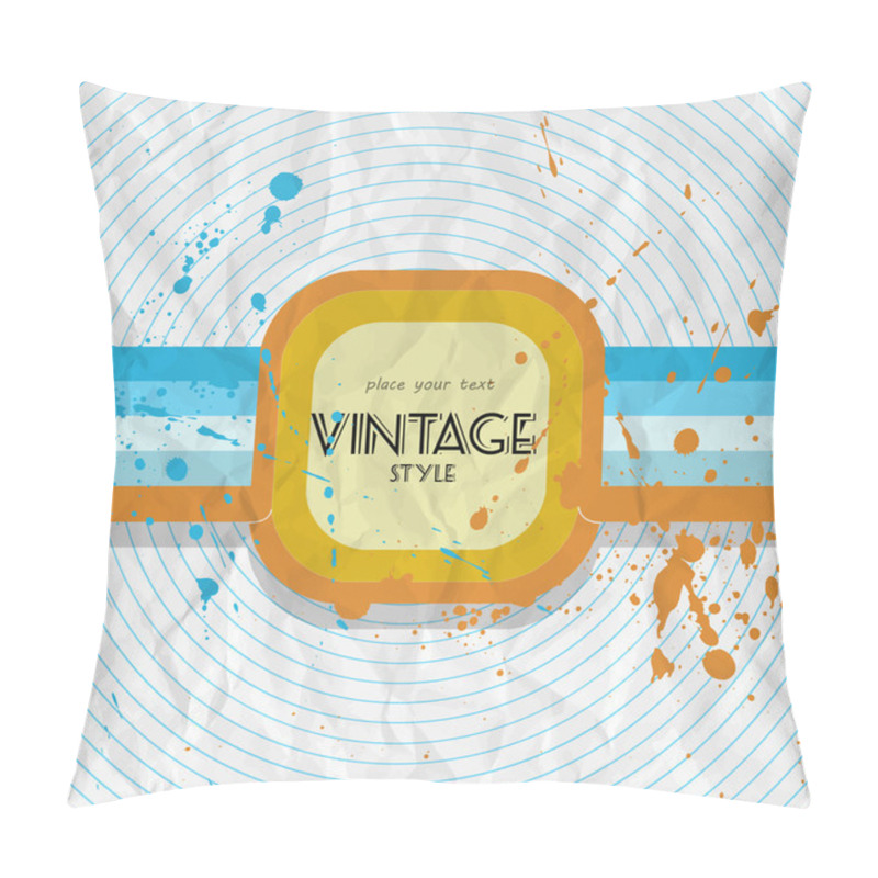 Personality  Vector vintage background. Vector illustration. pillow covers
