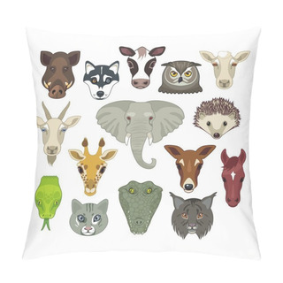 Personality  Animal Heads Set Pillow Covers