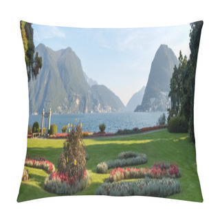 Personality  Lugano, Switzerland. Picture From The Botanical Park Pillow Covers
