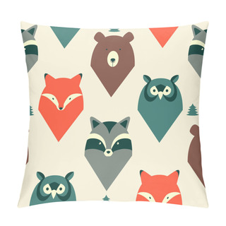 Personality  Wild Animals Seamless Pattern Pillow Covers