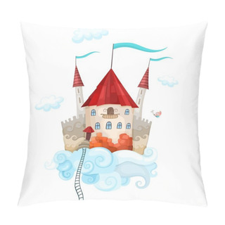 Personality  Sky Castle Illustration Pillow Covers