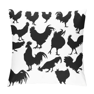 Personality  Rooster Silhouettes Pillow Covers