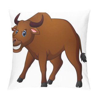 Personality  Angry Bull Cartoon Pillow Covers