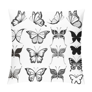 Personality  Butterfly Vector Set Pillow Covers