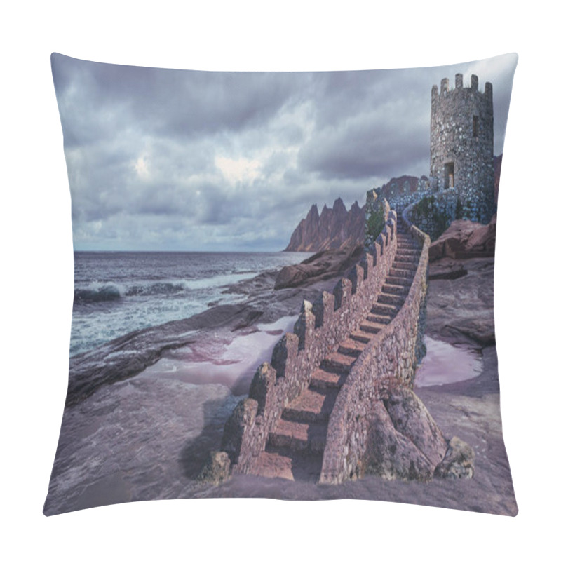 Personality  fantasy coastal landscape pillow covers
