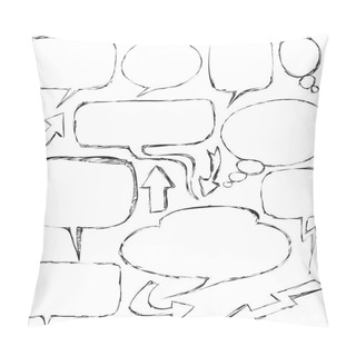 Personality  Balloon Dialogue Doodle Pillow Covers
