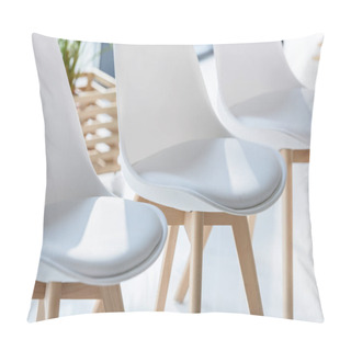 Personality  White Chairs In Light Modern Office Pillow Covers