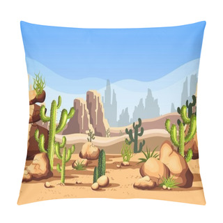 Personality  Desert Scenery Or American Canyon Landscape Pillow Covers