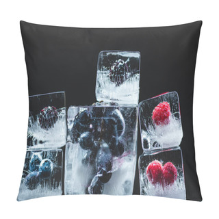 Personality  Frozen Fruits In Ice Cubes Pillow Covers