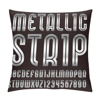 Personality  Metallic Font. Trendy Alphabet Pillow Covers