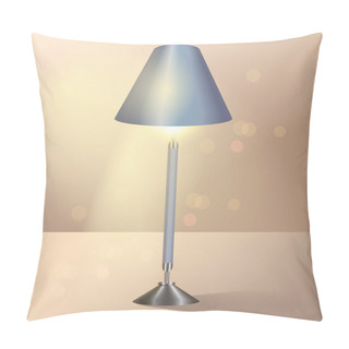 Personality  Floor Lamp.  Vector Illustration  Pillow Covers